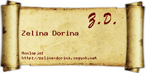 Zelina Dorina névjegykártya