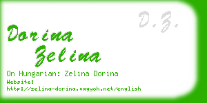 dorina zelina business card